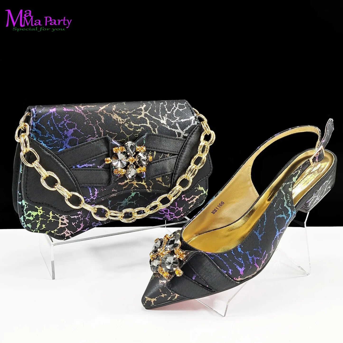 Pink Color Summer Little Red Book Hot Italian Women Mature Style Shoes Matching  Bag Set in for Garden Party