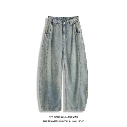 Man Pants Mens Jeans Summer New High Street Fashion Casual Thin Ice Silk Curved Blade Trousers For Men
