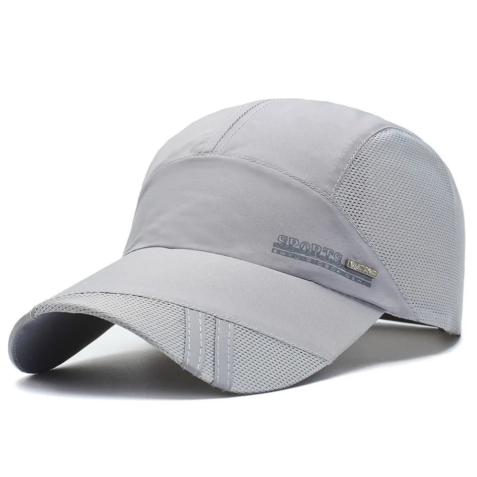 Summer Breathable Sports Hat Mesh Baseball Caps Quick Dry Running Baseball Visor Hat Sunshade Outdoor For Men Women