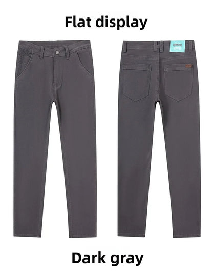 Classic Style 3 Colors Autumn Men's Slim Brown Jeans High Quality Business Casual High Stretch Denim Pants Male Brand Trousers