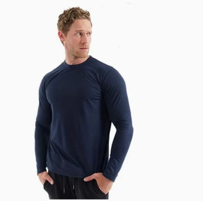 Men's 100% Merino Wool Base Layer Shirt 240G Thermal Top Warm Wicking Breathable Anti-Odor Underwear Warm Clothing Base Layer