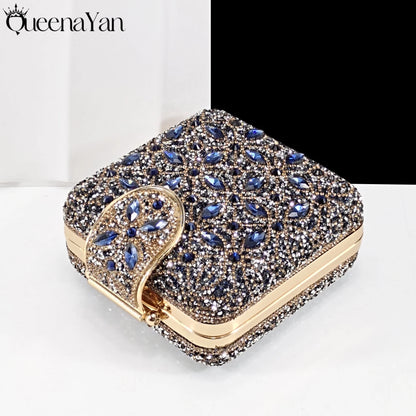 Elegant Full High Quality Diamond Design Olive Color Italian Women's Shoe and Handbag Set for Weddings and Special Occasions