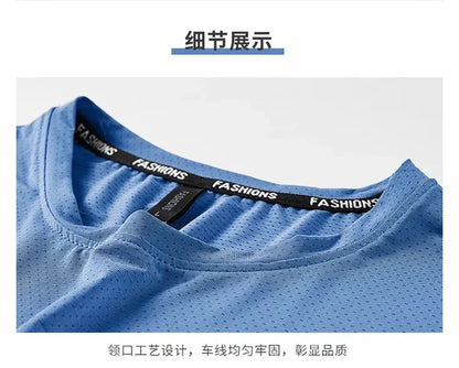 89% Nylon Quick Dry Sport T Shirt Men'S 2025 Short Sleeves Summer Casual OverSize 6XL 7XL 8XL Top Tees GYM Tshirt Clothes