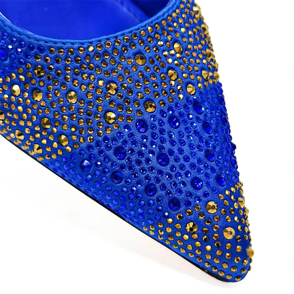Venus Chan Fashionable Party Shoes and Bags Nigerian Women’s Party Suit Medium Heel Pointed Toe Women’s Shoes and Same Color Bag