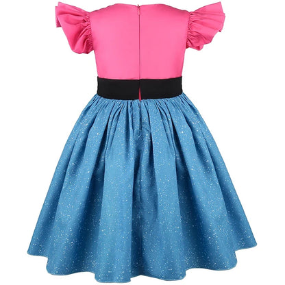 Girl Dress Gabby Dollhouse Cosplay Costume Birthday Party Princess Dress Performance Costume Halloween Carnival Kids Dress Up