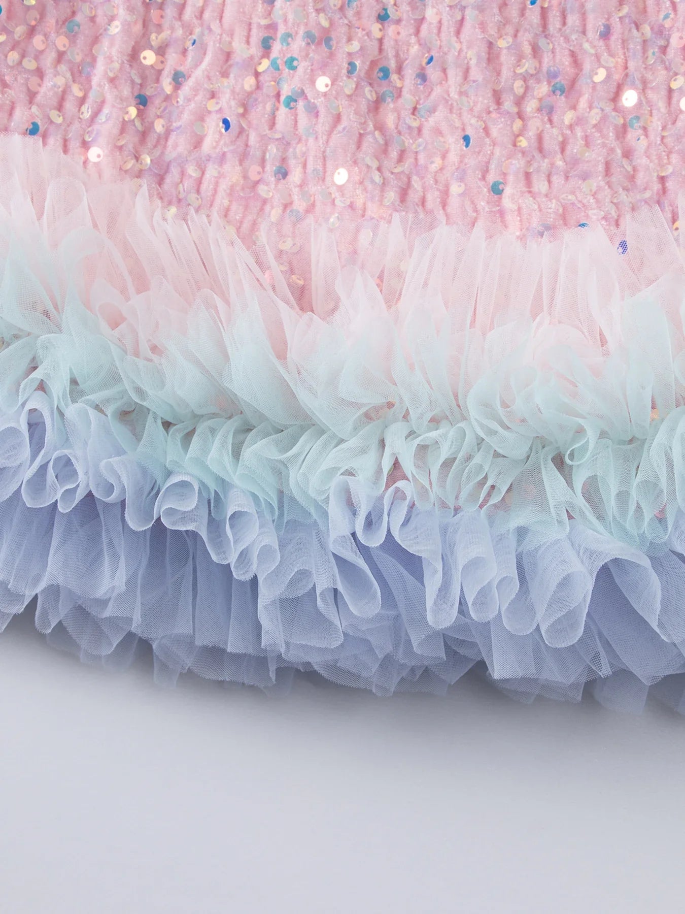 Girls Halloween Sequined Vest Skirt Princess TuTu Dress Children's Birthday Party Christmas Fluffy Dress Mesh Skirt Dresses L465