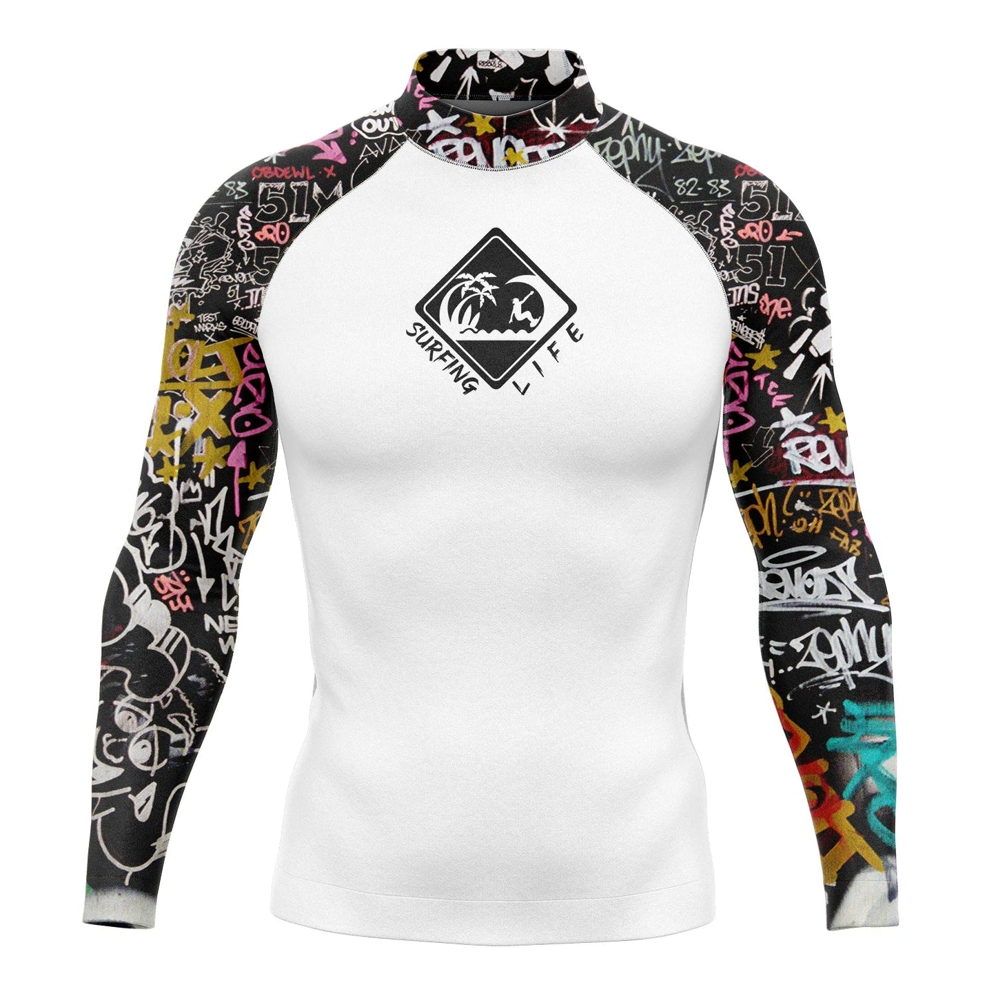 Men's Long Sleeve Snorkeling Surfing Shirt Rashguard Diving UV Protection Beach Sunwear Swimwear UPF Gym Clothes