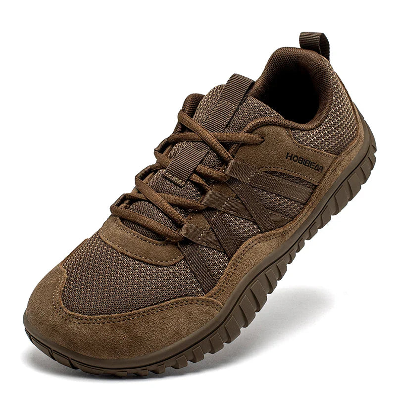 Unisex Wide Toe Sneakers Mesh Breathable Walking Shoes Non Slip Lace Up Sneakers