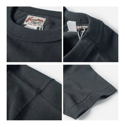 Bronson Heavyweight Seamless Tubular T-Shirt Summer Men's Plain Basic Tee Shirts