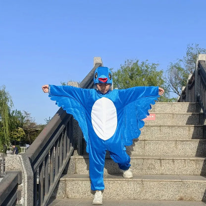 Kids Adults  Animal Bird Oriole Parrot Swallow Eagle Woodpecker Cosplay  Fancy Dress Jumpsuit Costume Gifts Set Halloween