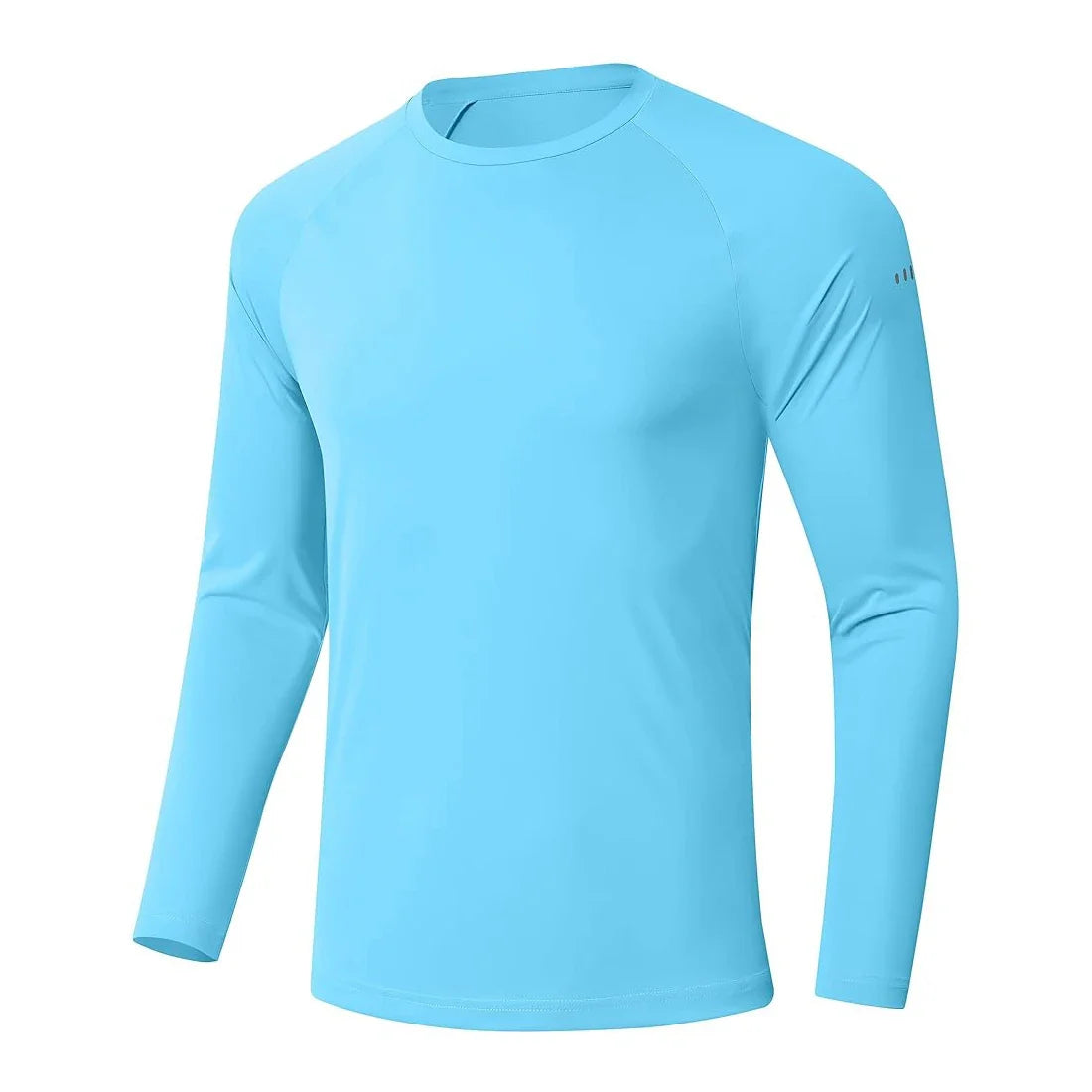 Men UPF 50+ Long Sleeve T-Shirt, Rash Guard Breathable Tops, Pullover Shirt for Sport Fishing Hiking Running Beach Surfing