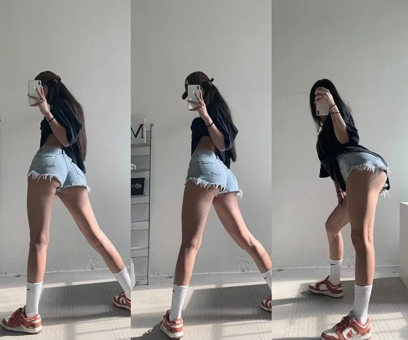 New In Summer Female Short Jeans Pants High Waist Women's Denim Shorts Offer High Quality Korean Style To Wear Outdoor Hot Kpop