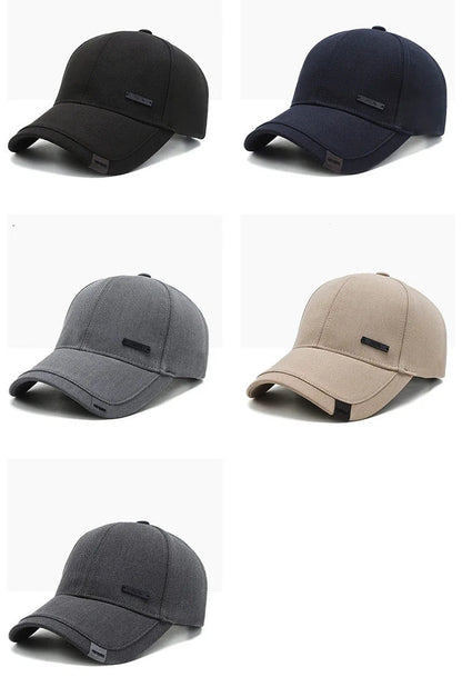 Unisex Hua Label Baseball Cap Hip Hop Adjustable Casual Hat Spring Autumn Outdoor Sunscreen Cap