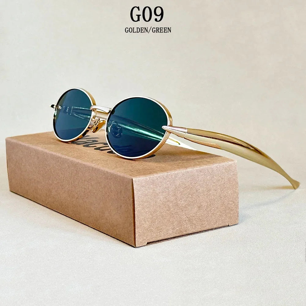 Oval Sunglasses Women Trendy 2025 Luxury Vintage Sunglass Fashion Glasses Dropshipping Lentes De Sol Mujer Lunette Soleil Femme