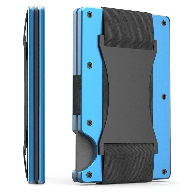 Étui portefeuille mini slim en fibre de carbone forgée, organisateur pour homme, Cartera Tarjetero Hombre, porte-cartes de crédit, cadeau de luxe