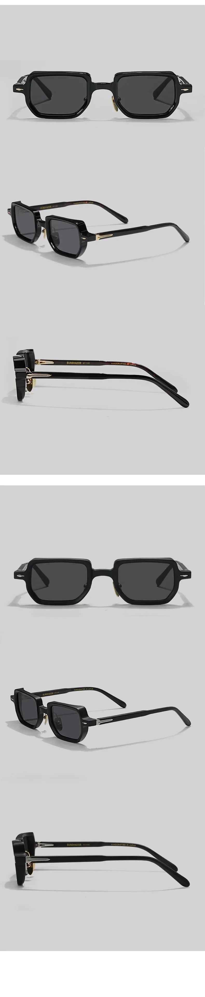Fashion Luxury Brand  Man Sunglasses SASTATRE Handmade Square Small Frame Sunglasses Woman Outdoor UV400  Protection SUN GLASSES