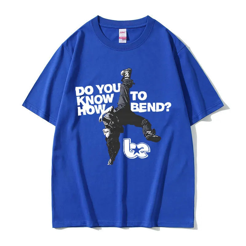 Hit Me Hard and Soft Do You Know To How Bend Same Style Print T-shirts Men Women Fashion Pop Music T Shirts Oversized T-shirt