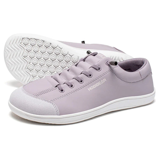 Barefoot Shoes Unisex Wide Toe Artificial Leather Sneakers Zero Drop Slip On Outdoor Lightweight Comfortable Shoes