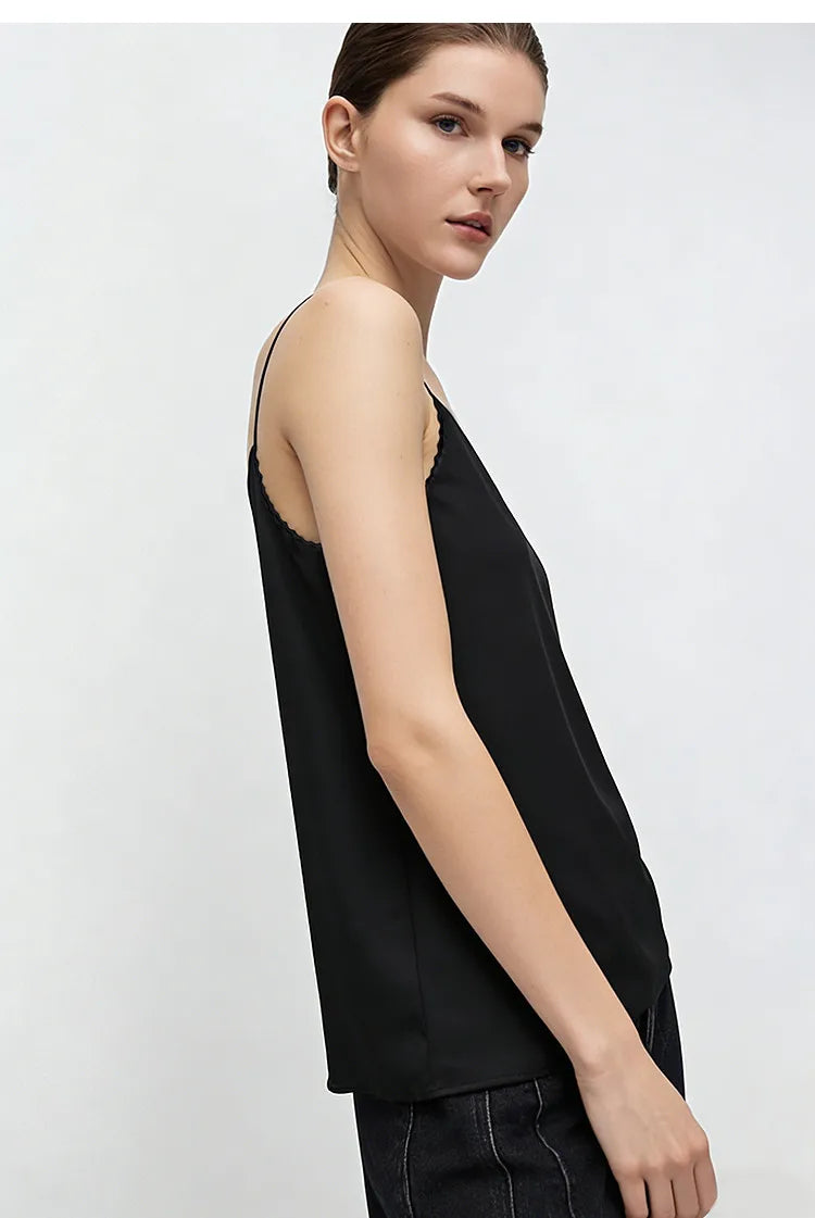 Women's Camisole Top 2026 Summer U-Neck Sleeveless Luxury High-quality Satin Vest For Women Strap Layer Tank Tops 12622085