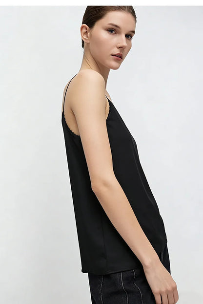 Women's Camisole Top 2026 Summer U-Neck Sleeveless Luxury High-quality Satin Vest For Women Strap Layer Tank Tops 12622085