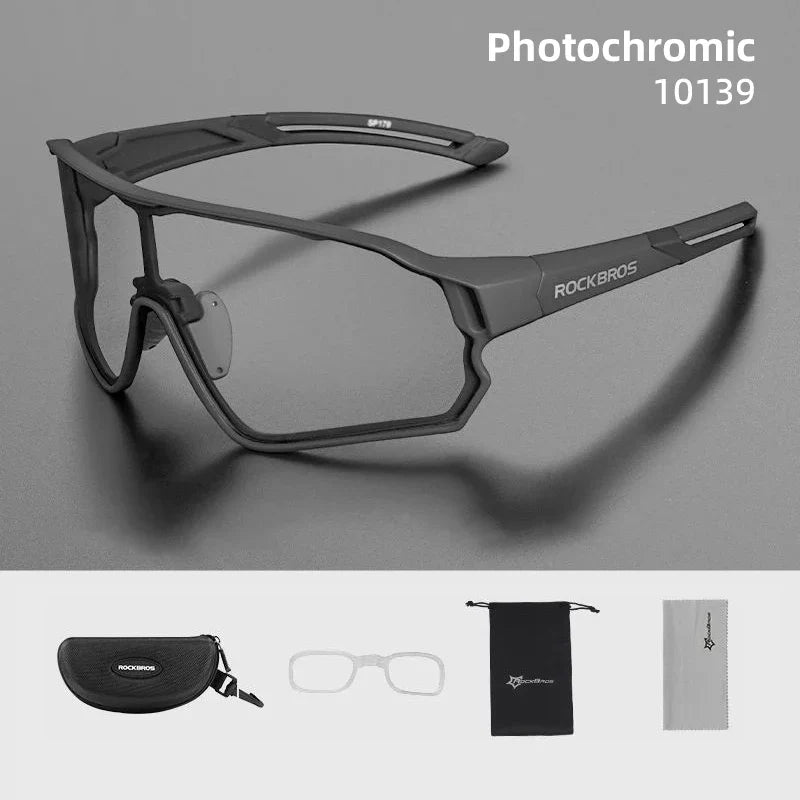 Photochromic Cycling Glasses Outdoor Sports UV400 Goggles Sunglasses Bicycle Sports Eyewear Running Fishing Glasses