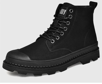 Winter Men Boots Waterproof Leather Boots Keep Warm Mens Ankle Boots Comfortable Man Work Boots Male Snow Boots Men Botas