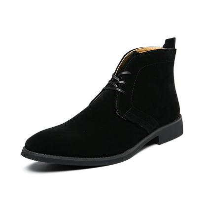 Leather Men Ankle Chelsea Boots Men Work Shoes Pointed Toe Leisure Boots for Male Casual Motorcycle Boots Botas Plus Size 38-48