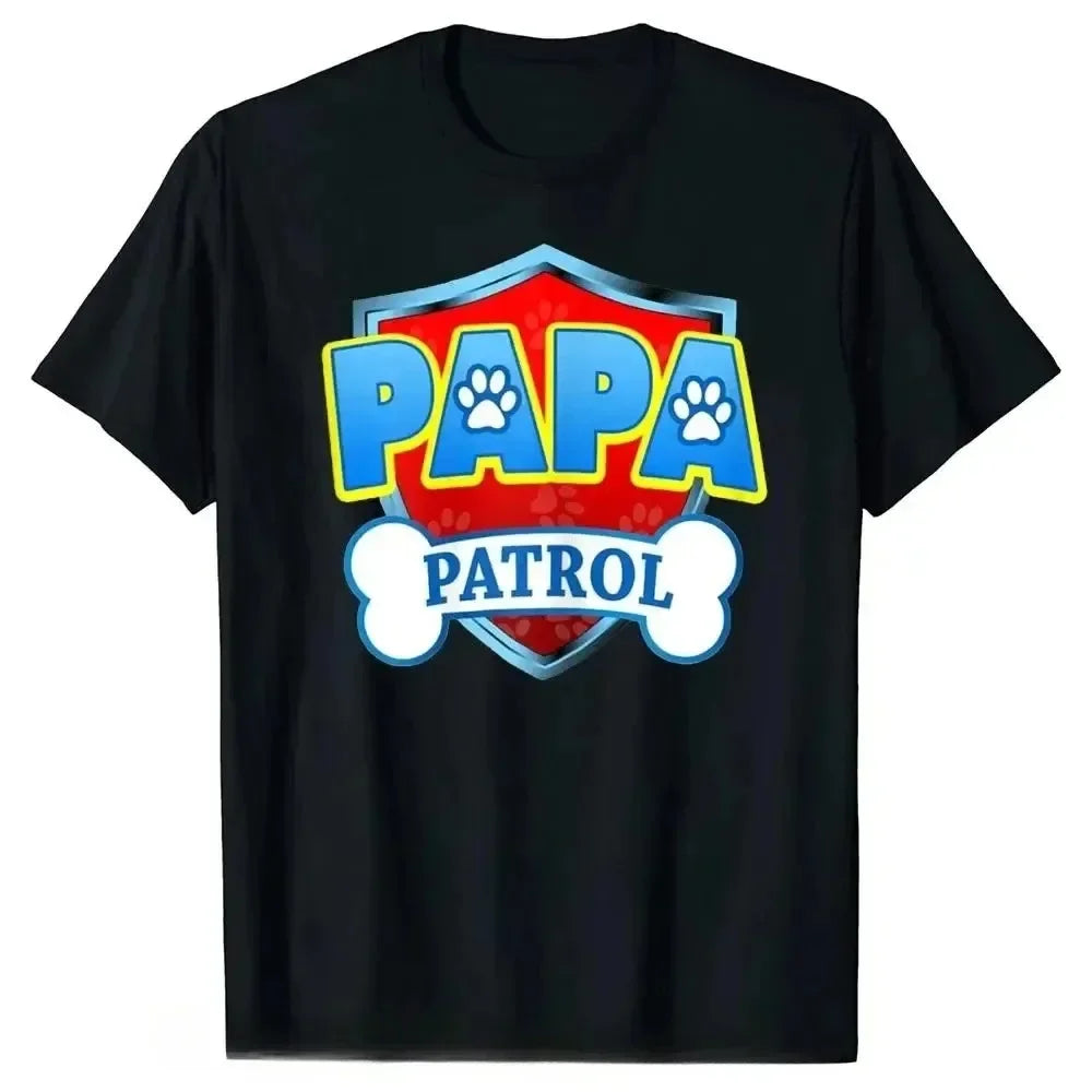 Dog Patrol Shirt Women's Clothing Funny Gift Birthday Party Family Clothing T-Shirt Birthday Gift Top Tee Shirt Women Clothing