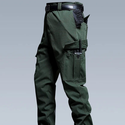 Wear-Resistant Cargo Pants Men Casual Work Stretch Trousers Breathable Multi-Pocket Outdoor Waterproof Training Hiking Pant Male