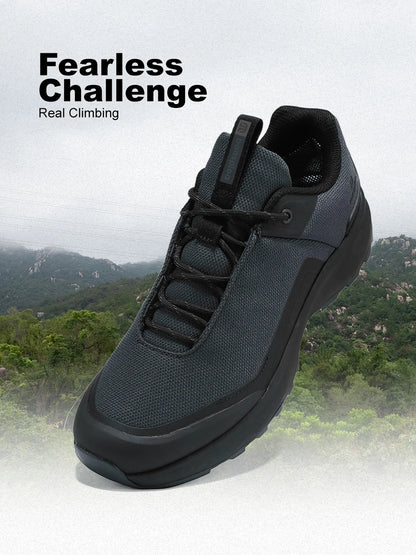 Men Hiking Shoes Litchi Leather High Quality Male Trekking Climbing Sneakers Non-slip Luxury Designer Outdoor Shoe