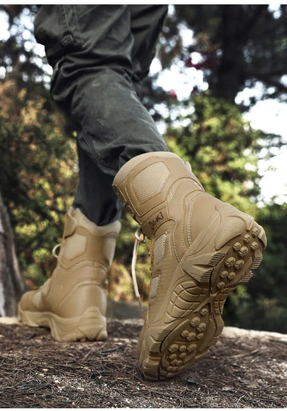 Outdoor Waterproof Safety Shoes Security Steel Toe Cap Men's Boots Working Steel Toe Anti-Smashing Men's Work Boots Size 47