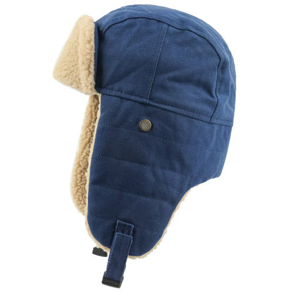 Army Military Ushanka Men&Women Windproof Winter Bomber Hats with Goggles Warm Lamb Wool Pilot Earflap Thermal Snow Cap