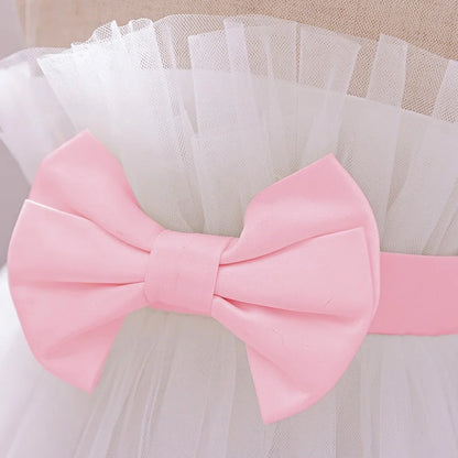 Leopard Princess Party Baby Girl Dress Toddler Tulle Wedding Bridesmaid Evening Dresses for Girls 1st Birthday Prom Tutu Costume