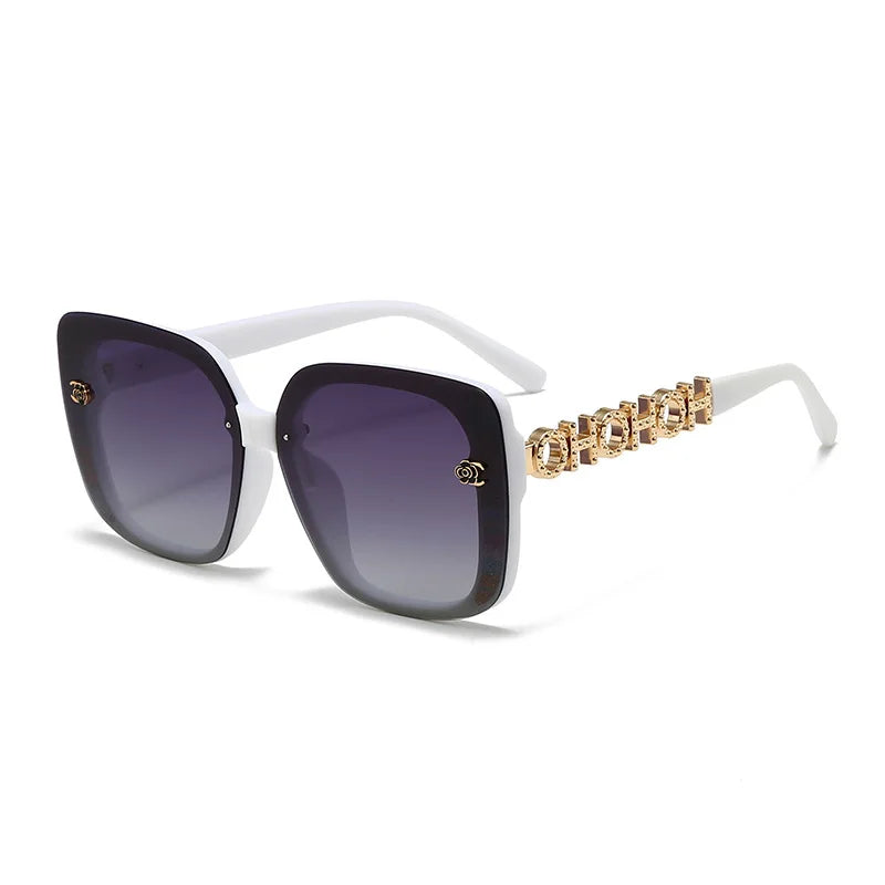 New Polarized Sun Glasses Women's High Sense Large Frame Versatile Sunglasses Street Shot Glasses Tide Light Luxury Sunglass