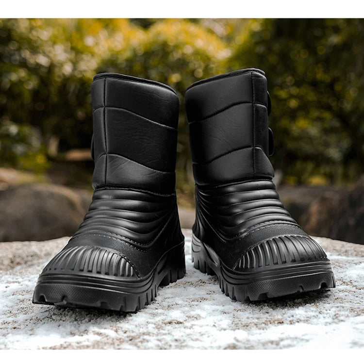 New men's winter snow boots thickened waterproof windproof warm boots comfortable outdoor mountaineering men's boots plus size