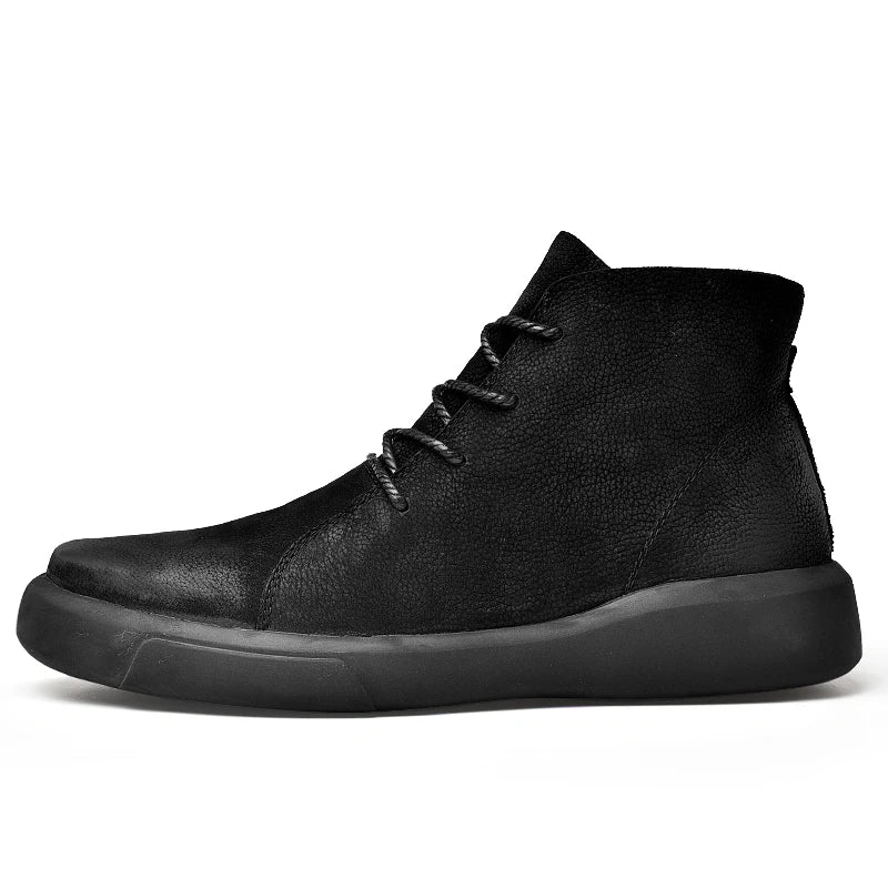 Mens Genuine Leather Winter Ankle Military Treking Tactical Boots Outdoor Men Shoes