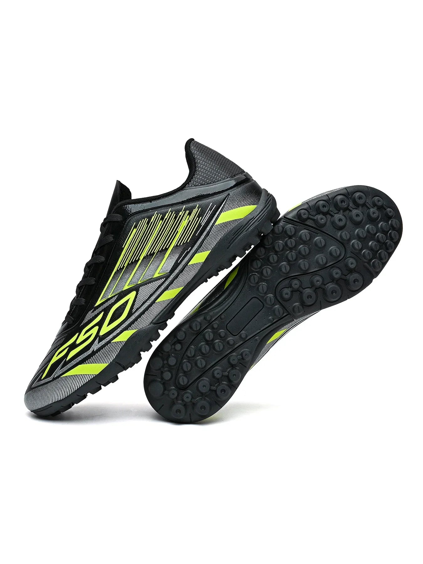 Men Women Kids TF Turf Soccer Cleats Training Wear Non-Slip Wear-Resistant PU Fabric Rubber Sole