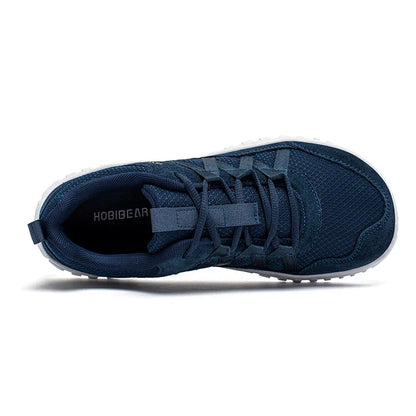 Unisex Wide Toe Sneakers Mesh Breathable Walking Shoes Non Slip Lace Up Sneakers