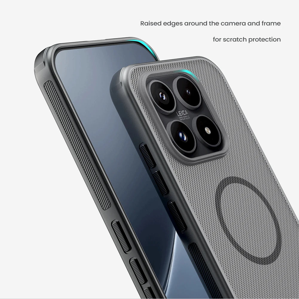 جراب مغناطيسي Nillkin Super Frosted Shield Pro Magsafe بحواف ناعمة رفيع للغاية لهاتف Xiaomi Mi 17 5G