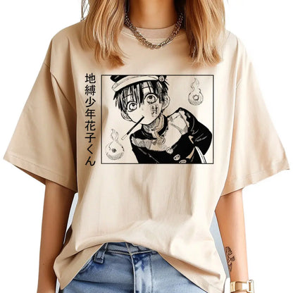 Toilet Bound Hanako Kun shirt girl Gothic harajuku  hip hop Digital Y2k shirt Classic Breathable harajuku 2000s Comfortable