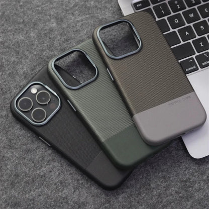 Business Hit Color Relief Leather Case For iPhone 17 Pro Max 16 15 14 13 17Air Magsafe Magnetic Wireless Charge Alloy Lens Cover