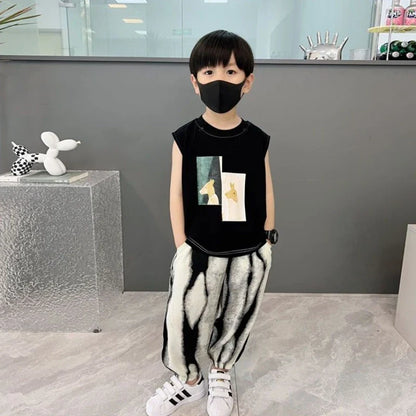Vest Set Boy´s Clothing Children's From 8 12 Years Shorts Summer Suit Kids Boys Child Boutique 4 Wear Clothes Toddler T-shirt 7