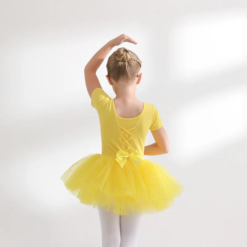 Children's Dance Costume Girl Dress Tutu Outfit Vestido Girls Clothes Ballet Leotard Robe Fille Summer Ballet Skirt Baby Dresses