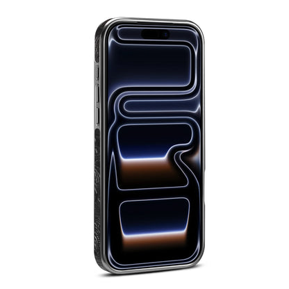 Denior is suitable for iPhone 17/16/15/14/13 Air Pro Max retro printed genuine leather 360 ° rotating bracket phone case
