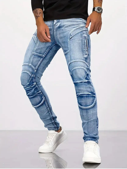 2025 New Motopants leisure motorcycle jeans riding trousers off-road motocross riding pants zipper design Multiple pockets