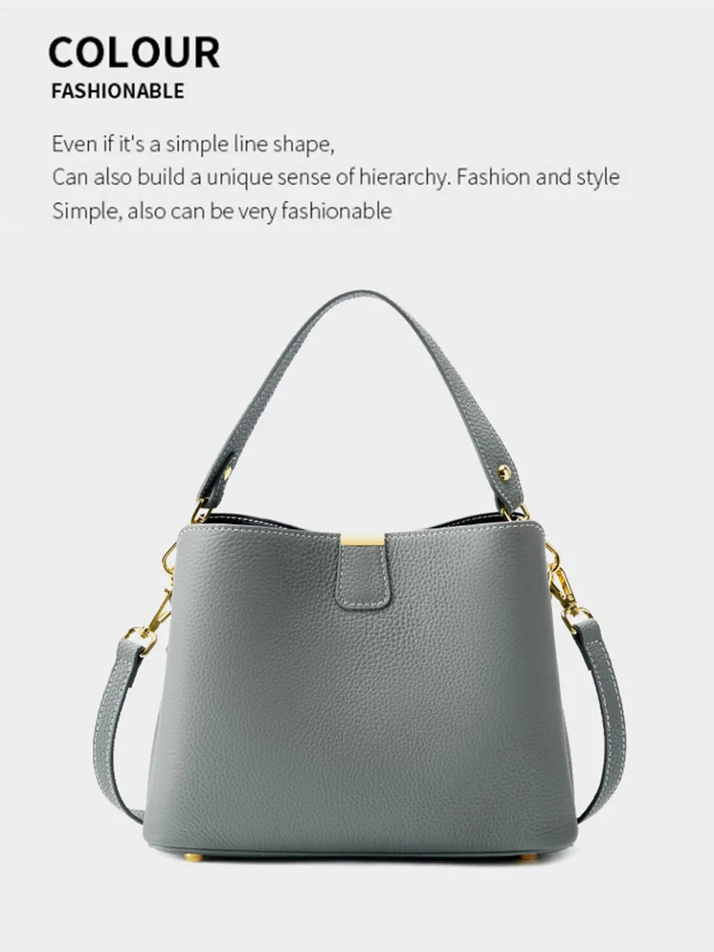 Genuine Leather Women's Bag Luxury Designer Shoulder Bag Large Capacity Cowhide Handbags High Quality Women Crossbody Bags