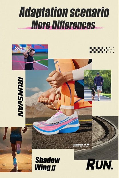 Shadow Wing 2.0 Carbon Plate Professional Marathon Running Shoes Men Lightweight Cushioning Training Outdoor Sneakers