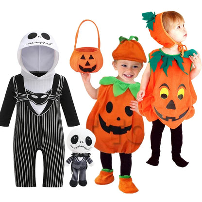Baby Girl Pumpkin Costume Boy Jack Xmas Halloween Cosplay Costume Cosplay Stage Performance Party Clothing