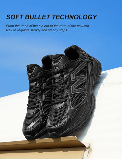 Jogging Shoes Retro Casual Mesh Sneakers Breathable Sports Running Shoes for for Men and Women Soft Shock Absorbing