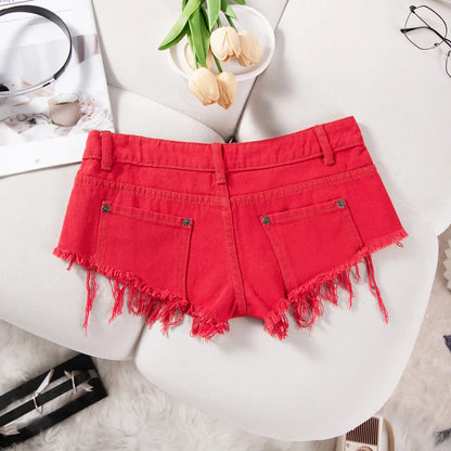 26 New Summer Fashion Sexy Low Waist Ripped Women's Denim Shorts Hot Pants Jeans Booty Shorts